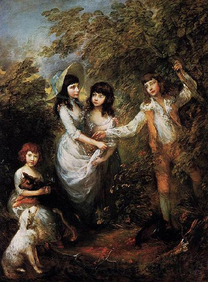 Thomas Gainsborough The Marsham Children Norge oil painting art
